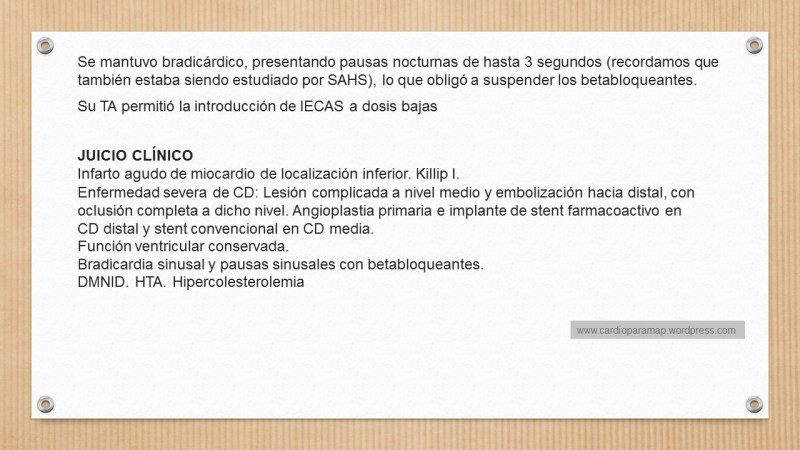 Evolución y Tratamiento- Caso y Guías ESC